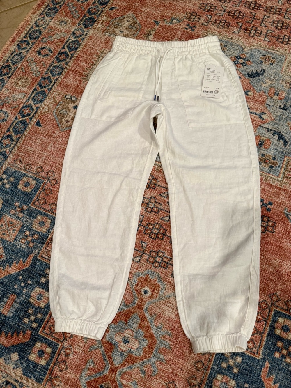 Athleta Light Beige Elastic Waist Jogger Pants